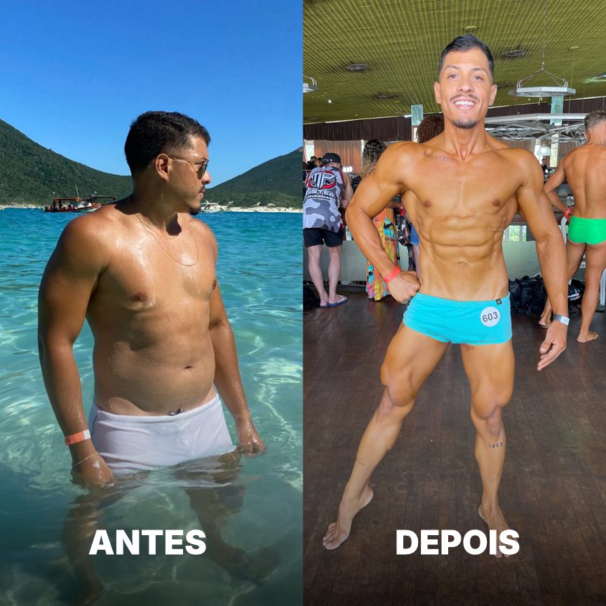 Antes e depois de aluno do Team Léo Firmino, resultado 12